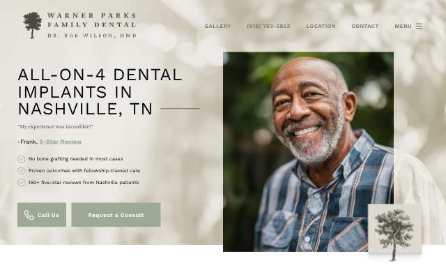 Page cited for Warner Parks Family Dental (Dr. Bob Wilson)
