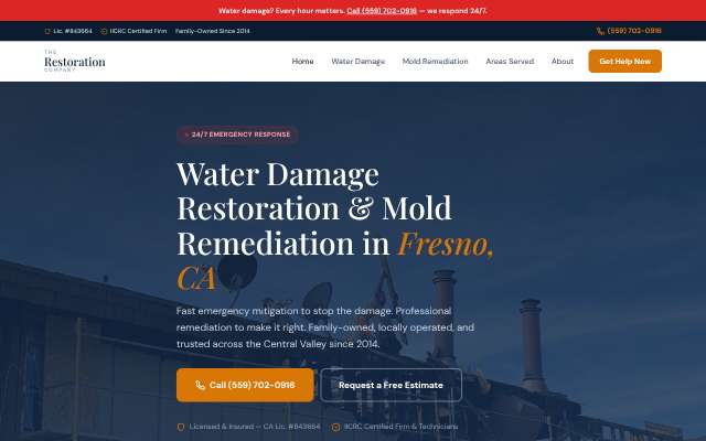 Page cited for The Restoration Company
