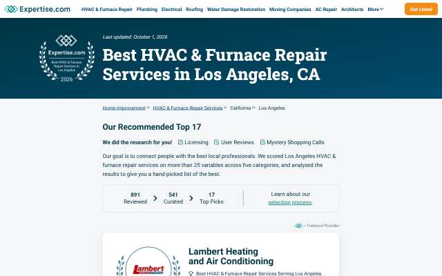 Green Air Solutions's page as the assistant saw it