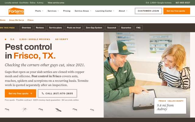 Page cited for Forterra Pest Control