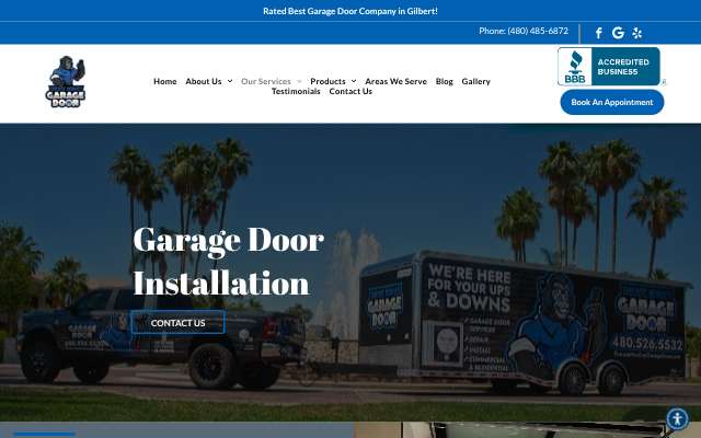 Grease Monkey Garage Door's page as the assistant saw it
