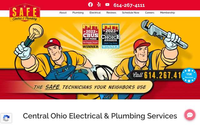 Page cited for Safe Electric and Plumbing