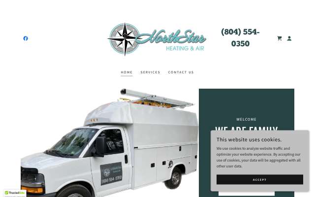 NorthStar Heating & Air's page as the assistant saw it