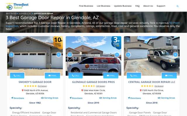 Page cited for Smokey's Garage Door