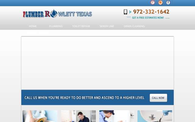 Plumber Rowlett TX's page as the assistant saw it