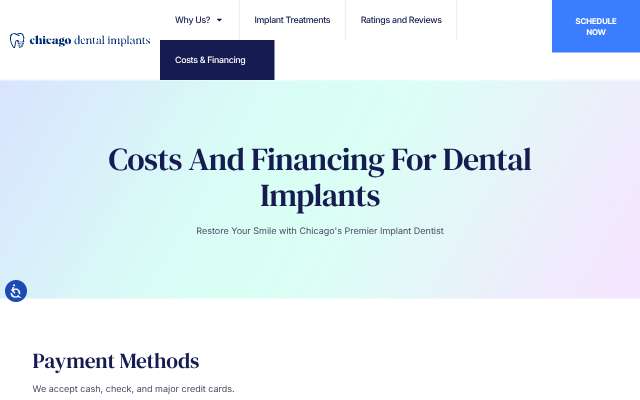 New Teeth Chicago Dental Implants's page as the assistant saw it
