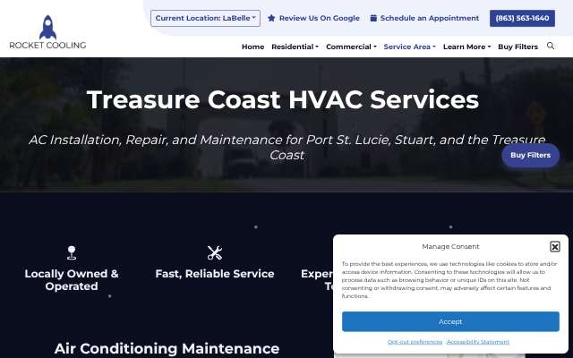 Rocket Cooling's page as the assistant saw it
