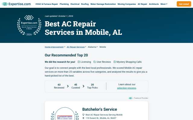 Ingersoll's Refrigeration Air Conditioning & Heating's page as the assistant saw it