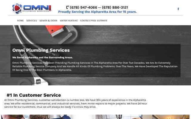 Page cited for Omni Plumbing Services