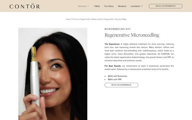 CONTOR Studio's page as the assistant saw it