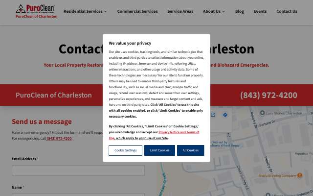 Page cited for PuroClean of Charleston