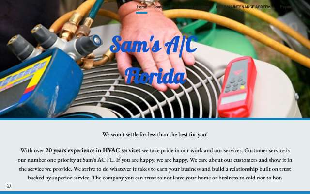 Sam's AC FL's page as the assistant saw it