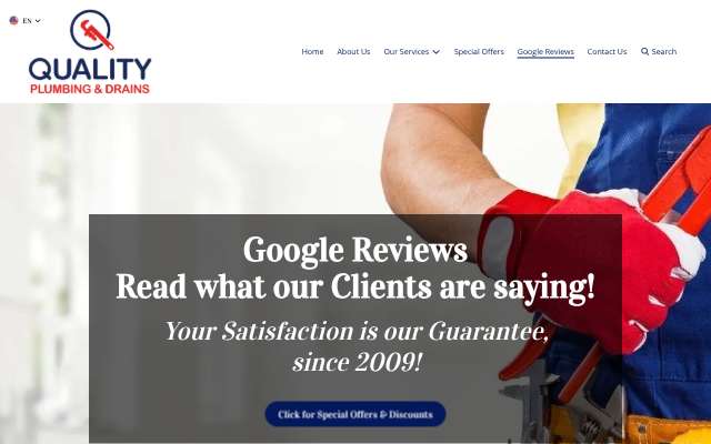 Page cited for Quality Plumbing & Drains, Inc.