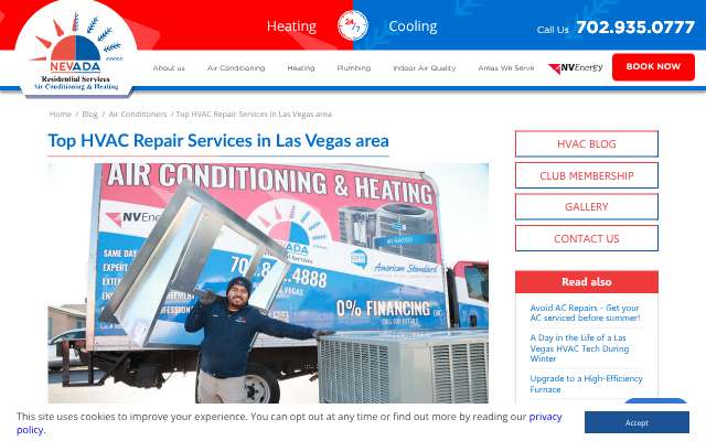 Nevada Residential Services's page as the assistant saw it