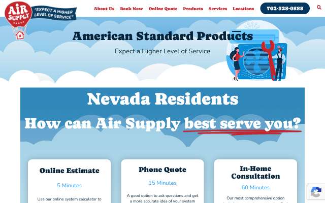 Air Supply Las Vegas's page as the assistant saw it