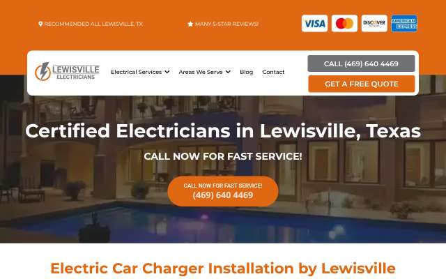 Lewisville Electricians's page as the assistant saw it