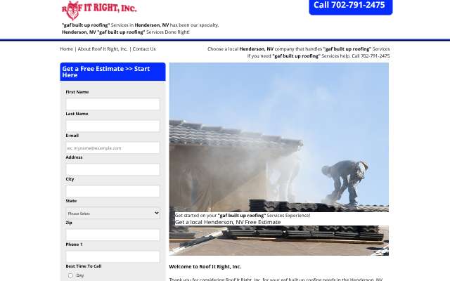 Page cited for Roof It Right, Inc.