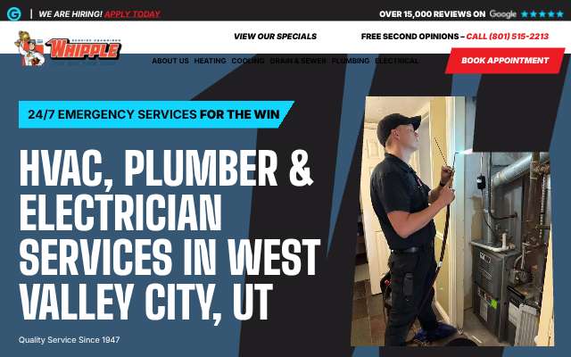 Whipple Service Champions's page as the assistant saw it