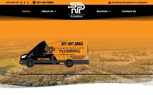SNP Plumbing's page as the assistant saw it