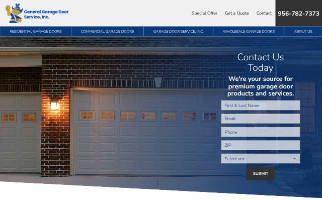 General Garage Door Service, Inc.'s page as the assistant saw it