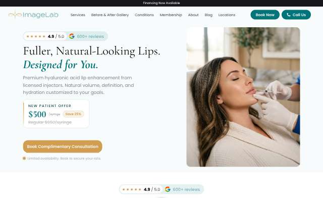 Page cited for ImageLab Med Spa
