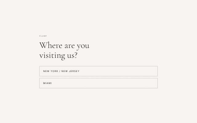 Plump (Upper East Side)'s page as the assistant saw it
