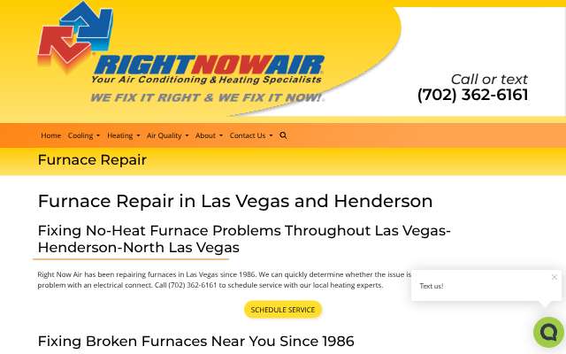 Right Now Air's page as the assistant saw it