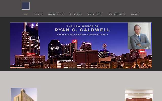 Law Office of Ryan C. Caldwell's page as the assistant saw it