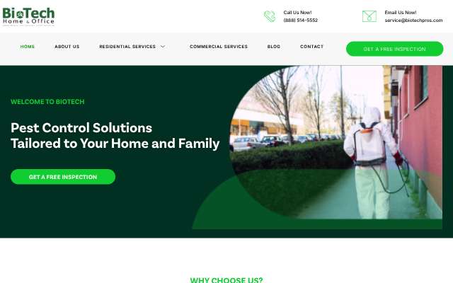 District Elite Pest Management's page as the assistant saw it