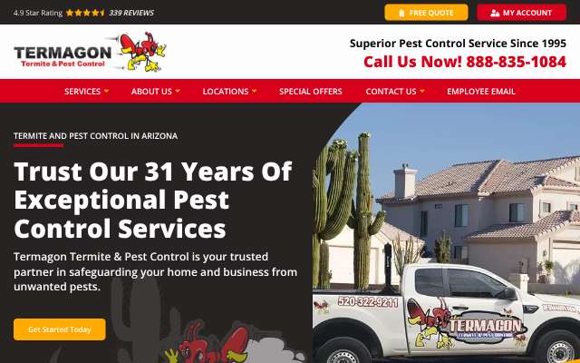 Page cited for Termagon Termite & Pest Control