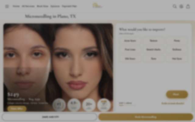 MD Laser Med Spa's page as the assistant saw it