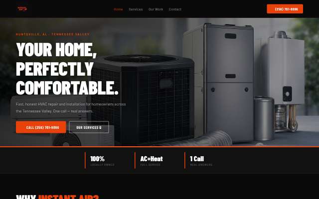 Instant Air LLC's page as the assistant saw it