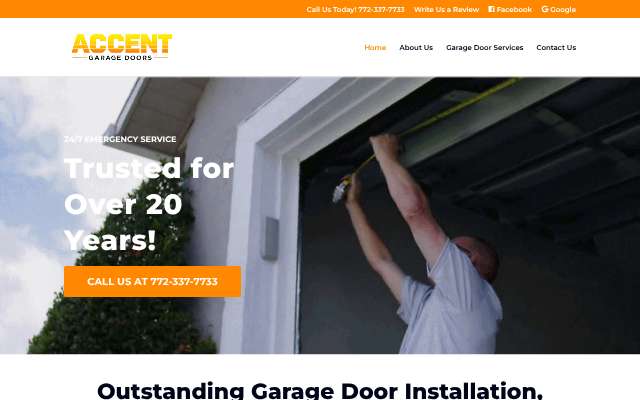 Page cited for Accent Garage Doors