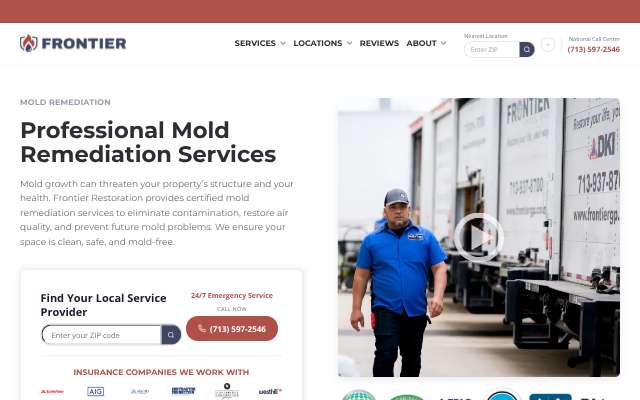 Page cited for Frontier Services Group