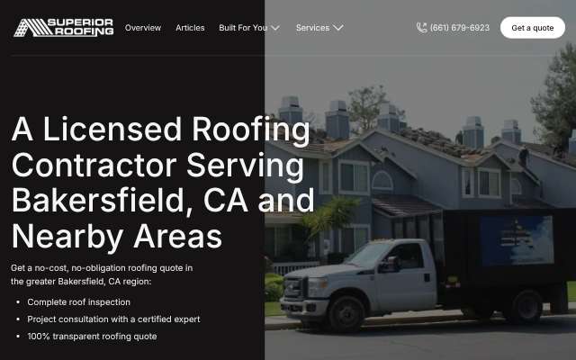 Page cited for Superior Roofing