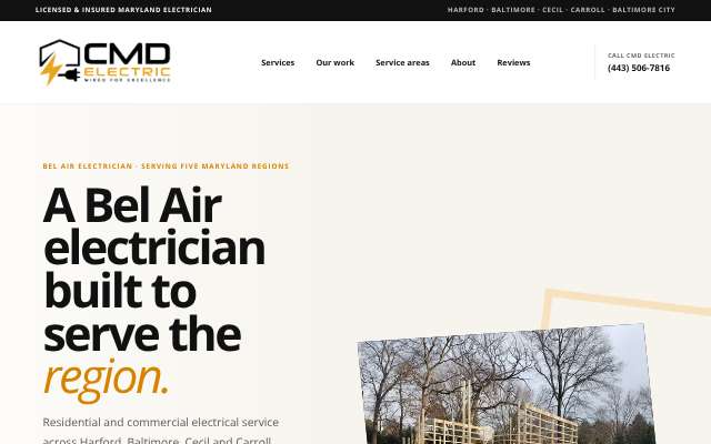 Page cited for CMD Electric