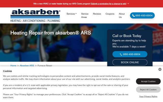 ARS / Aksarben ARS's page as the assistant saw it
