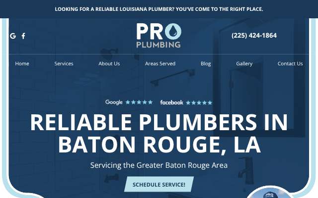 Page cited for Pro Plumbing