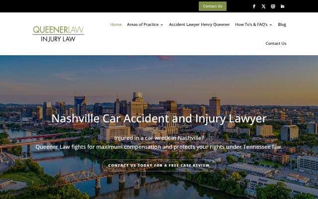 Queener Law's page as the assistant saw it