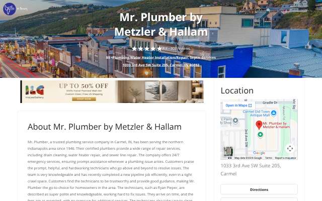 Mr. Plumber by Metzler & Hallam's page as the assistant saw it