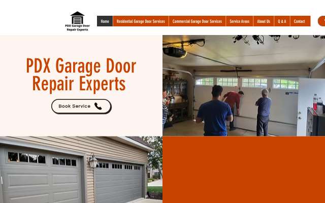 PDX Garage Door Repair Experts's page as the assistant saw it
