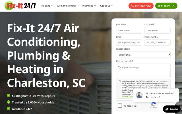 Fix-it 24/7 Air Conditioning, Plumbing & Heating's page as the assistant saw it