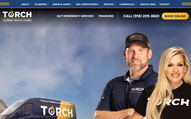 Torch Service Company's page as the assistant saw it