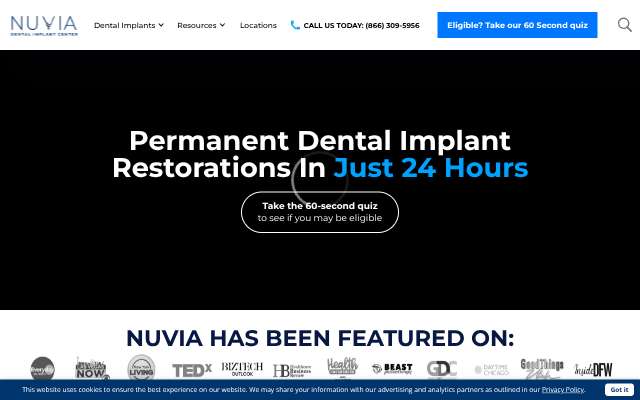Nuvia Louisville's page as the assistant saw it