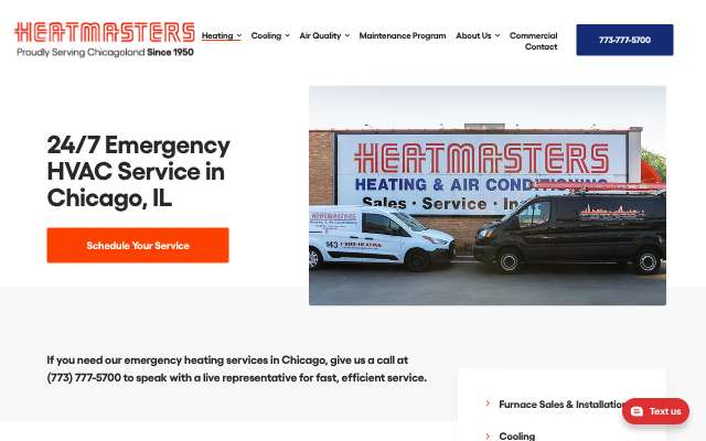 Heatmasters's page as the assistant saw it
