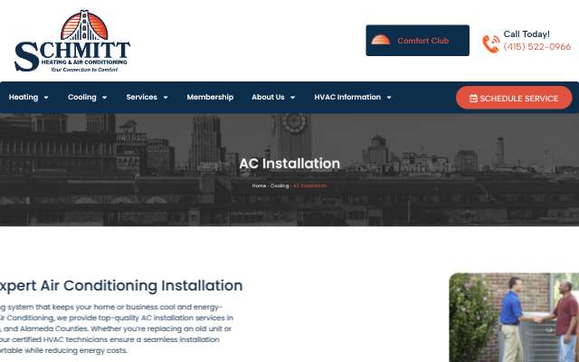 Schmitt Heating & Air Conditioning (Schmitt Heating Co., Inc.)'s page as the assistant saw it
