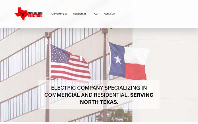 Page cited for Mario and Sons Electric