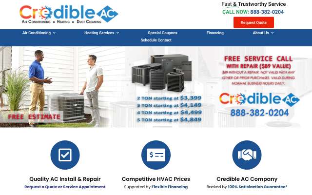 Credible AC's page as the assistant saw it