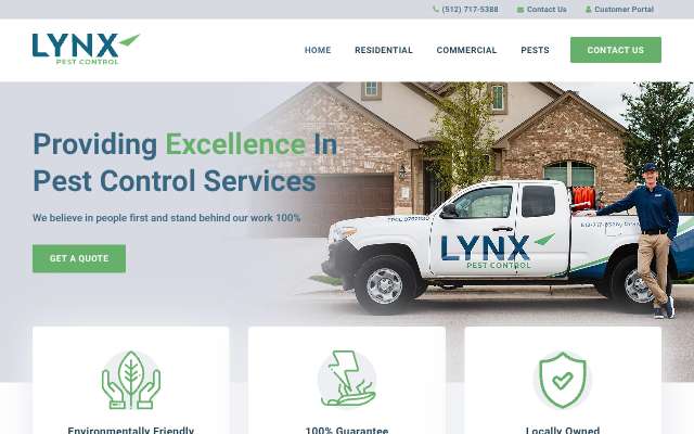 Page cited for LYNX Pest Control
