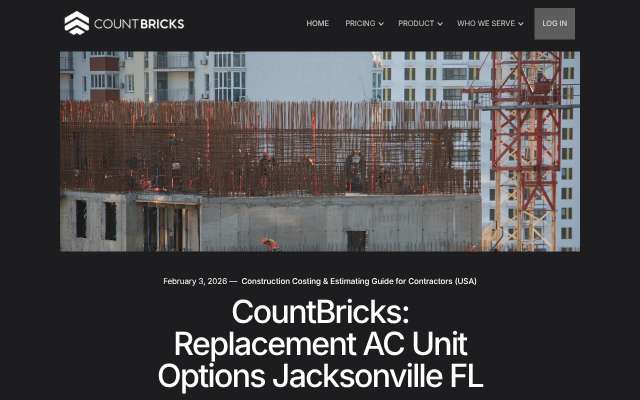 CountBricks's page as the assistant saw it